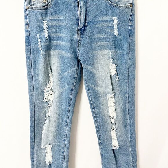 GM Fashion USA P3269 Skinny Destroyed Jeans Size 5/6 - Picture 8 of 10